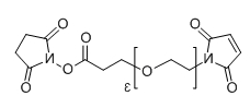 CAS：1537892-36-6；Mal-PEG3-NHS；分子式：  C17H22N2O9