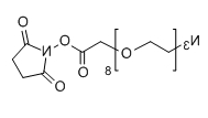 N3-PEG8-SCM；Azido-PEG8-CH2CO2-NHS；分子式：  C22H38N4O12