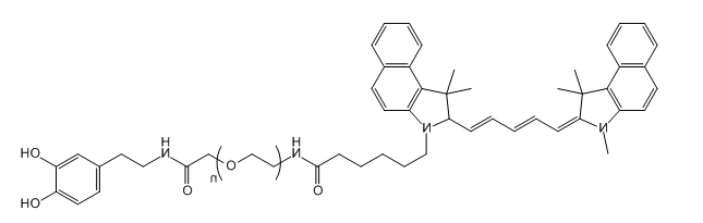 Cy5.5-PEG-DA；Cyanur5.5-PEG-Dopamine；花青素Cy5.5-聚乙二醇-多巴胺