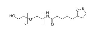 CAS ： 1674386-82-3；LA-PEG2-OH；Lipoamido-PEG2-OH
