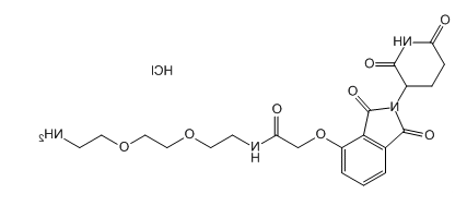 Thalidomide-O-amido-PEG2-NH2.HCl；2376990-30-4；沙利度胺-O-酰胺-二聚乙二醇-氨基盐酸盐