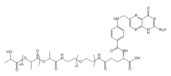 FA-PEG-PLA(14K)；叶酸-聚乙二醇-聚乳酸（14K)；Folic acid-PEG-Polylactic acid(14K)