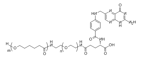 FA-PEG-PCL(2K)；Folic Acid-PEG-Polycaprolactone(2K)；叶酸-聚乙二醇-聚己内酯(2K)