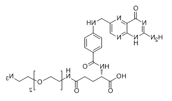 FA-PEG2-N3；叶酸-二聚乙二醇-叠氮基；分子式：  C25H31N11O7