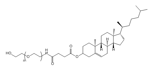 CLS-PEG-OH；Cholesterol-PEG-Hydroxy；胆固醇-聚乙二醇