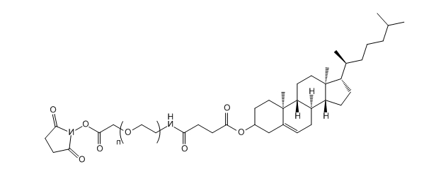 Cholesterol-PEG-Succinimidyl Carboxymethyl Ester;CLS-PEG-SCM Cholesterol-PEG-Succinimidyl Carboxymethyl Ester;CLS-PEG-SCM