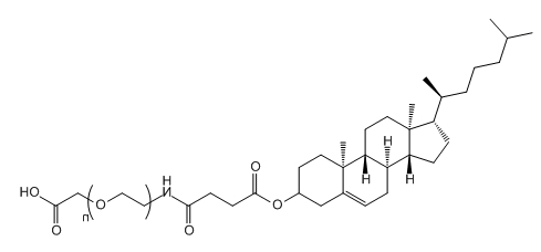 CLS-PEG-COOH；Cholesterol-PEG- Acid；胆固醇-聚乙二醇-羧基