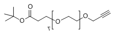 CAS ：2055014-96-3；Alkyne-PEG8-CH2CH2COOtBu；分子式：  C24H44O10