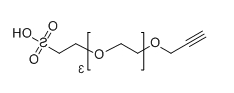Alkyne-PEG4-SO3H；Propargyl-PEG4-SO3H；分子式：  C11H20O7S
