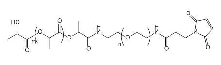 Mal-NH-PEG-PLA(10K)；马来酰亚胺基氨基-聚乙二醇-聚乳酸(10K)；Maleimide-PEG-Polylactic acid(10K)
