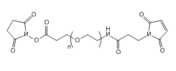 Mal-NH-PEG-SPA；马来酰亚胺基-聚乙二醇-丙酸琥珀酰亚胺酯；Maleimide-NH-PEG-Succinimidyl Propionate