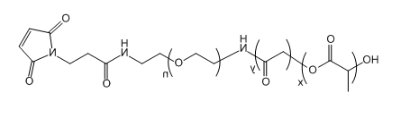 PLGA(10K)-PEG-Mal;聚(乳酸-共-乙醇酸)(10K)-聚乙二醇-马来酰亚胺;Poly(lactic-co-glycoclic acid)(10K)-PEG-Maleimide PLGA(10K)-PEG-Mal;聚(乳酸-共-乙醇酸)(10K)-聚乙二醇-马来酰亚胺;Poly(lactic-co-glycoclic acid)(10K)-PEG-Maleimide