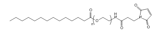 Mal-PEG-MTA；马来酰亚胺-聚乙二醇-肉豆蔻酸；Maleimide-PEG-Myristic acid