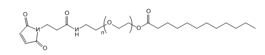 LRA-PEG-Mal;月桂酸-聚乙二醇-马来酰亚胺;Lauric acid-PEG-Maleimide LRA-PEG-Mal;月桂酸-聚乙二醇-马来酰亚胺;Lauric acid-PEG-Maleimide