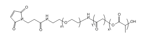 PLGA(18K)-PEG-Mal；聚（乳酸-共-乙醇酸）(18K)-聚乙二醇-马来酰亚胺；Poly(lactic-co-glycoclic acid)(18K)-PEG-Maleimide