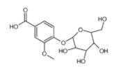 香草酸-4-β-D-葡萄糖苷	  