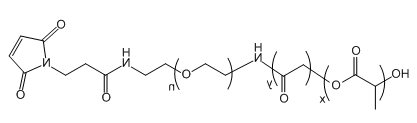 PLGA(5K)-PEG-Mal；聚（乳酸-共-乙醇酸）(5K)-聚乙二醇-马来酰亚胺；Poly(lactic-co-glycoclic acid)(5K)-PEG-Maleimide