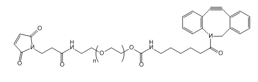 DBCO-PEG-Mal；二苯并环辛炔-聚乙二醇-马来酰亚胺；Dibenzocycolctyne-PEG-Maleimide