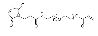 AC-PEG-Mal；α-丙烯酸酯基-ω-马来酰亚胺基聚乙二醇；Acrylate-PEG-Maleimide