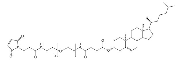 CLS-PEG4-NH-Mal；胆固醇-四聚乙二醇-氨基-马来酰亚胺；CLS-PEG4-amido-Mal