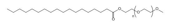 mPEG-STA；甲氧基聚乙二醇-单硬脂酸；mPEG-Stearic acid