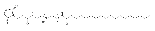 STA-PEG-Mal;单硬脂酸-聚乙二醇-马来酰亚胺;Monostearate-PEG-Mal STA-PEG-Mal;单硬脂酸-聚乙二醇-马来酰亚胺;Monostearate-PEG-Mal