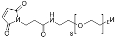 N3-PEG8-Mal；Azido-PEG8-Maleimide；C25H43N5O11；分子量：  589.3