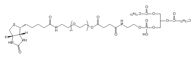 DMPE-PEG-Biotin；DMPE-聚乙二醇-生物素；1,2-DIMYRISTOYL-SN-GLYCERO-3-PHOSPHOETHANOLAMINE-PEG-Biotin