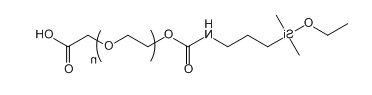 Monoethoxylsilane-PEG-COOH；单乙氧基硅烷-聚乙二醇-羧基；Monoethoxylsilane-PEG-Acid