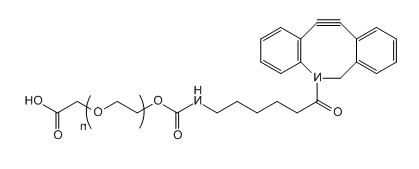 DBCO-PEG-COOH；二苯并环辛炔-聚乙二醇-羧基；Dibenzocycolctyne-PEG-Acid
