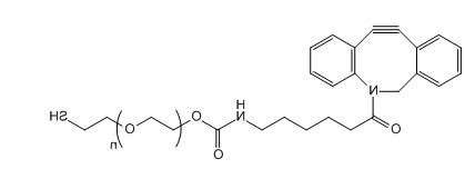 DBCO-PEG-SH;二苯并环辛炔-聚乙二醇-巯基;Dibenzocycolctyne-PEG-Thiol DBCO-PEG-SH;二苯并环辛炔-聚乙二醇-巯基;Dibenzocycolctyne-PEG-Thiol