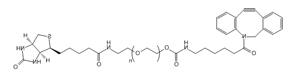 DBCO-PEG-Biotin;二苯并环辛炔-聚乙二醇-生物素;Dibenzocycolctyne-PEG-Biotin DBCO-PEG-Biotin;二苯并环辛炔-聚乙二醇-生物素;Dibenzocycolctyne-PEG-Biotin
