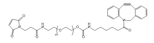 DBCO-PEG-Mal；二苯并环辛炔-聚乙二醇-马来酰亚胺；Dibenzocycolctyne-PEG-Maleimide
