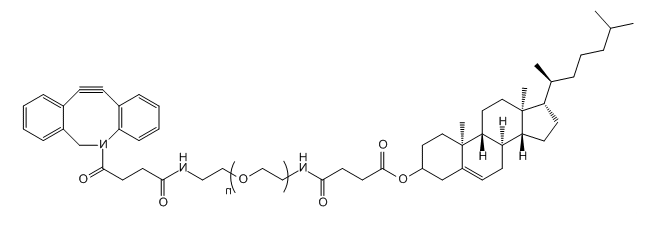 CLS-PEG-DBCO;胆固醇-聚乙二醇-二苯并环辛炔;Cholesterol-PEG-Dibenzocycolctyne CLS-PEG-DBCO;胆固醇-聚乙二醇-二苯并环辛炔;Cholesterol-PEG-Dibenzocycolctyne