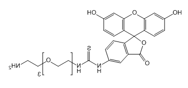 FITC-PEG3-COOH；荧光素-三聚乙二醇-丙酸；FITC-PEG3-CH2CH2COOH