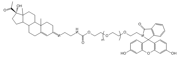 FITC-PEG-Progestrone；荧光素-聚乙二醇-孕酮；Fluorescein-PEG-Progestrone