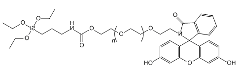 FITC-PEG-Silane；荧光素-聚乙二醇-三乙氧基硅烷；Fluorescein-PEG-Silane