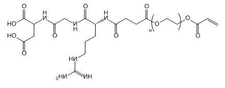 AC-PEG-RGD；丙烯酸酯-聚乙二醇-精氨酰-甘氨酰-天冬氨酸