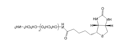 Biotin-PEG-NH2；α-生物素-ω-氨基聚乙二醇；Biotin-PEG-Amine