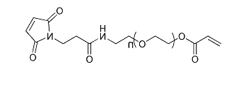 AC-PEG-Mal；Acrylate-PEG-Maleimide；α-丙烯酸酯基-ω-马来酰亚胺基聚乙二醇