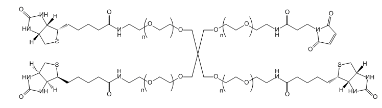 4-ArmPEG-(3Biotin-1Mal)应用于医学研究 4-ArmPEG-(3Biotin-1Mal)应用于医学研究