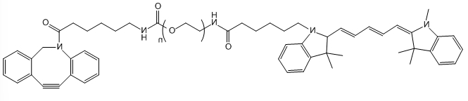Cy5-PEG-DBCO；Cy5-PEG-Dibenzocycolctyne；CY5-聚乙二醇-二苯并环辛炔