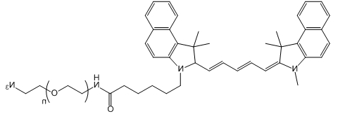 CY5.5-PEG-N3;CY5.5-PEG-Azide;CY5.5-聚乙二醇-叠氮基 CY5.5-PEG-N3;CY5.5-PEG-Azide;CY5.5-聚乙二醇-叠氮基