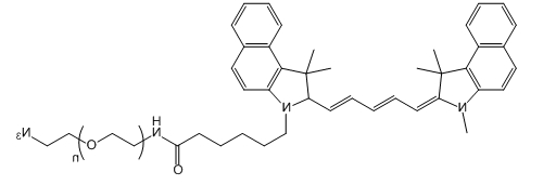 CY5.5-PEG-N3;CY5.5-聚乙二醇-叠氮基;CY5.5-PEG-Azide CY5.5-PEG-N3;CY5.5-聚乙二醇-叠氮基;CY5.5-PEG-Azide