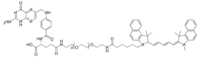 CY5.5-PEG-FA；CY5.5-PEG-Folic Acid；CY5.5-聚乙二醇-叶酸