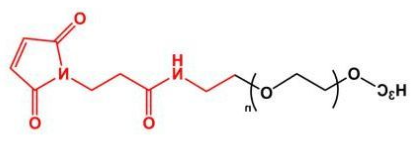 mPEG-MAL；甲氧基聚乙二醇马来酰亚胺；mPEG-Maleimide