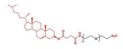 NH2-PEG-Cholesterol；氨基聚乙二醇胆固醇 ；Cholesterol-PEG-NH2
