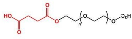 mPEG-SA；mPEG-Succinic Acid；甲氧基聚乙二醇丁二酸 
