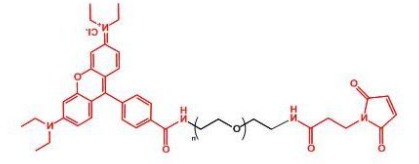 Rhodamine-PEG-MAL；罗丹明聚乙二醇马来酰亚胺；MAL-PEG-Rhodamine