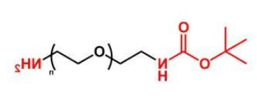 BOC-NH-PEG-NH2；叔丁氧羰基聚乙二醇氨基；NH2-PEG-NH-BOC